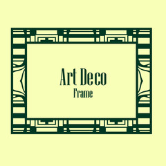 Art Deco border frame