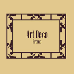 Art Deco border frame