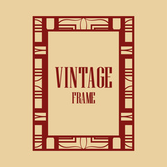 Art Deco border frame