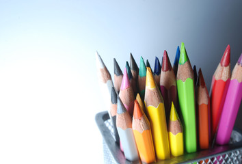 Fototapeta premium Colored Pencils on the table