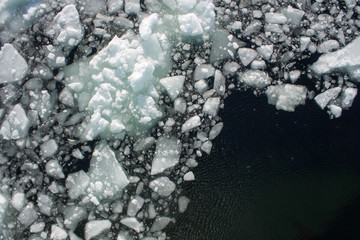 Broken ice in the Arctic