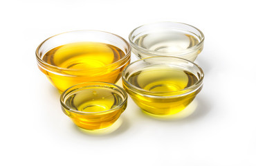 bowls with oil