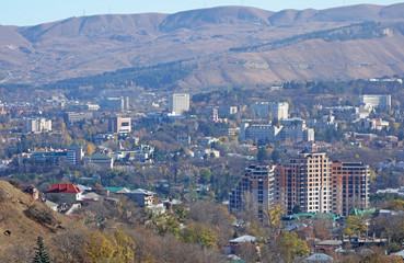 Aerial View of the largest resort city of Kislovodsk, Northern Caucasus,Russia.
