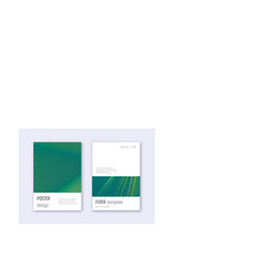 Minimalistic cover design template set. Green abst