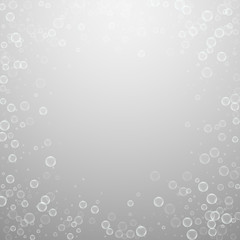 Soap bubbles abstract background. Blowing bubbles 