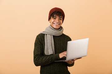 Portrait of a smiling young african man