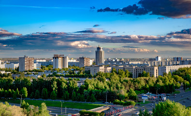 city view from the height