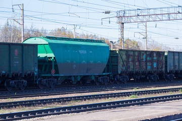 Fototapeta na wymiar freight train station