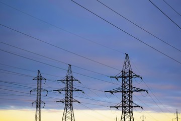 Power line technology voltage electrecity transmission landscape energy.