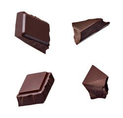 chocolate piece sweet food dessert falling