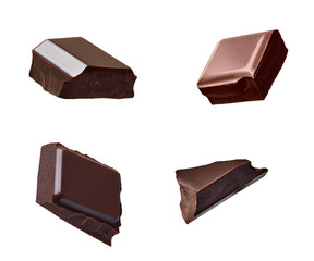 chocolate piece sweet food dessert falling