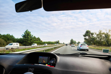 trajet en voiture