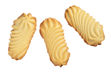 Shortbread cookies isolated