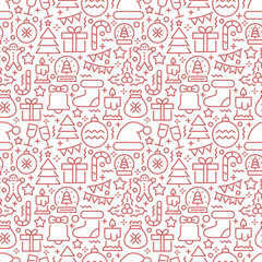 Christmas vector seamless pattern