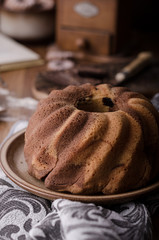 Monkey bread with chocolate, food photography