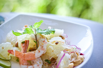 Salad with shrimps