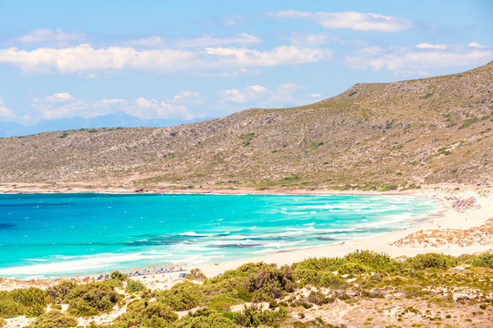Mikros Simos beach, Elafonissos Island, Laconia Region, Peloponnese, Greece