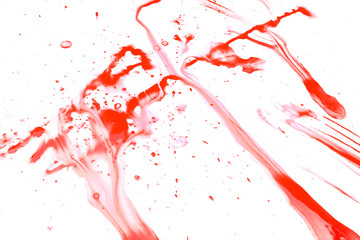 Abstract red watercolor paint splash background. red watercolor splash isolated on white