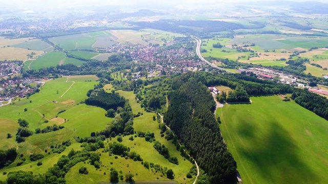 Aerial view of Baden-Wurttemberg Zollernalbkreis Germany
