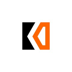 K logo vector icon template
