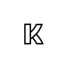 K logo vector icon template