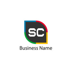 Initial Letter SC Logo template design