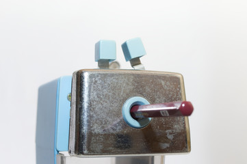 鉛筆削り中の前面