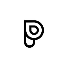P logo vector icon template