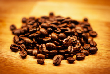 black coffee beans