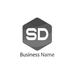 Initial Letter SD Logo template design