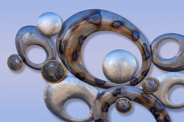 metallic ornament