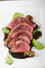 Homemade Beef Steak rare