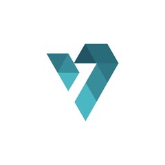 Letter v logo icon design template4