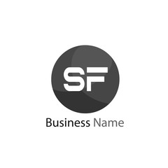 Initial Letter SF Logo template design