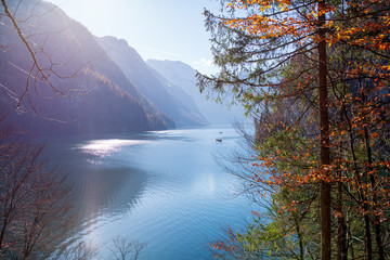 lake in the alps maintain