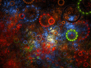 surreal Futuristic digital 3d design art abstract background fractal illustration for meditation and decoration wallpaper