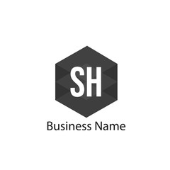 Initial Letter SH Logo template design