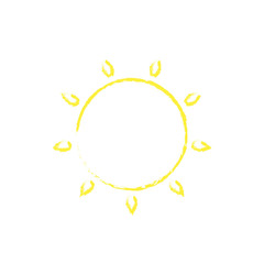 Sun icon. vector illustration