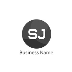 Initial Letter SJ Logo template design