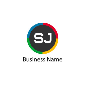 Initial Letter SJ Logo template design
