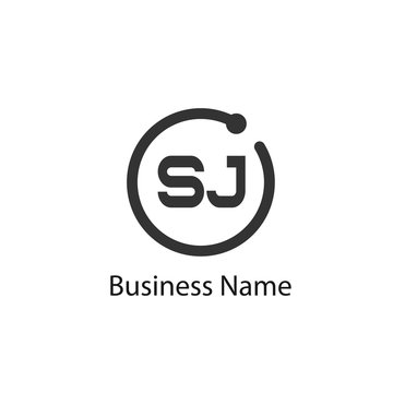 Initial Letter SJ Logo template design