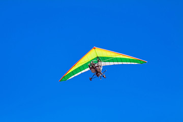 Hang-glider in the sky