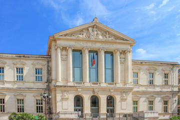 Fototapeta na wymiar Place du Palais de Justice de Nice Côte d’Azur France 