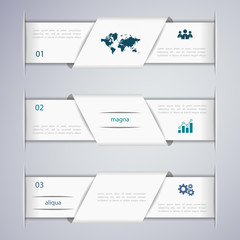 Abstract clean web banner design template