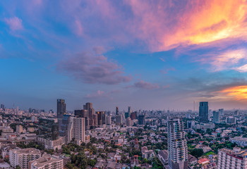 Fototapeta na wymiar Bangkok panoramic view 
