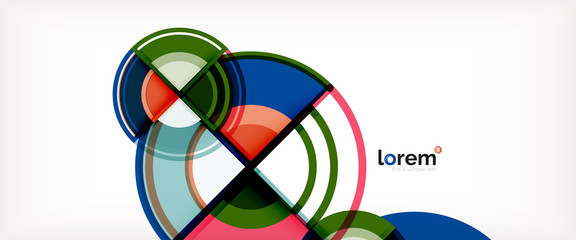 Fototapeta premium Vector abstract colorful circles background