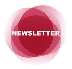 red vector banner newsletter