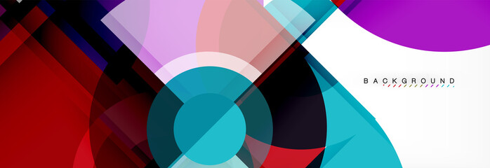 Obraz premium Vector fantastic circle modern geometric background template