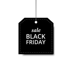 Label black friday orange holiday design sale