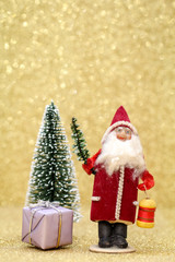 Glitzer, Weihnachtsmann, Engel, Geschenk 